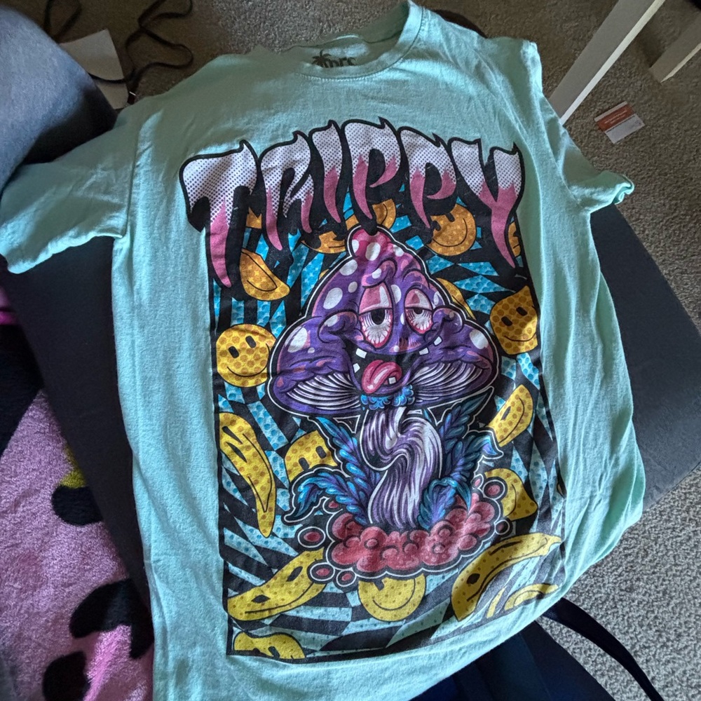 Vibe Blue Psychedelic Short Sleeve Tee